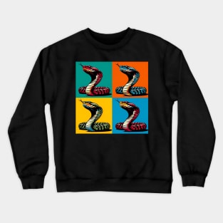 Viper Pop Art - Cool Venomous Snake Crewneck Sweatshirt